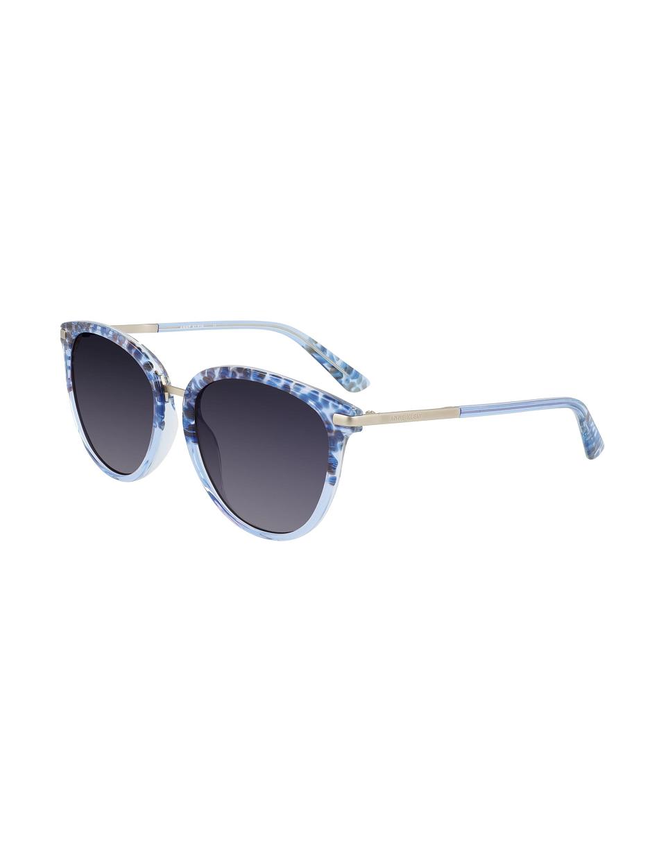 Blue Anne Klein Animal Print Sunglasses Square | NZJZR31166