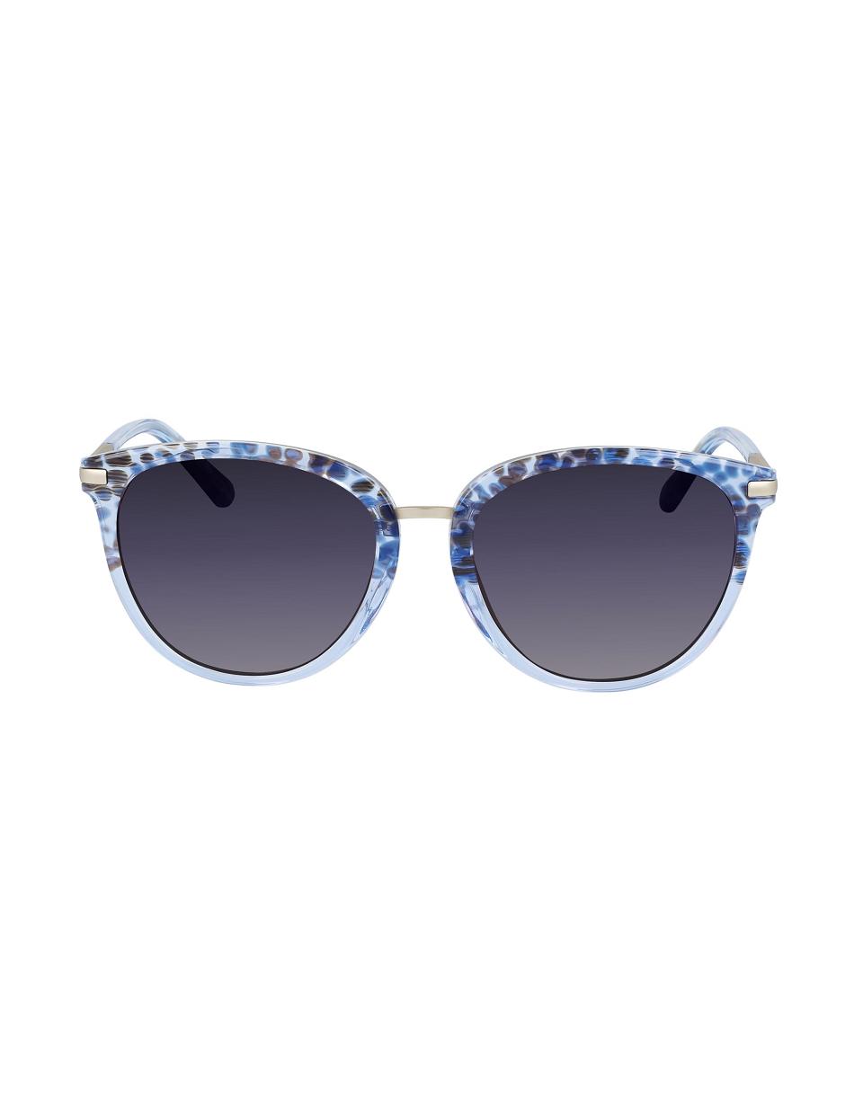 Blue Anne Klein Animal Print Sunglasses Square | NZJZR31166