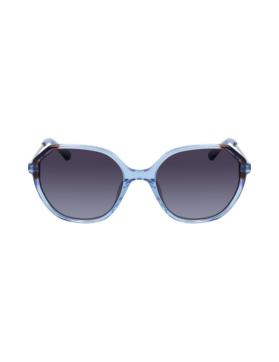 Blue Anne Klein Geometric Sunglasses Oversized | FNZHY59956