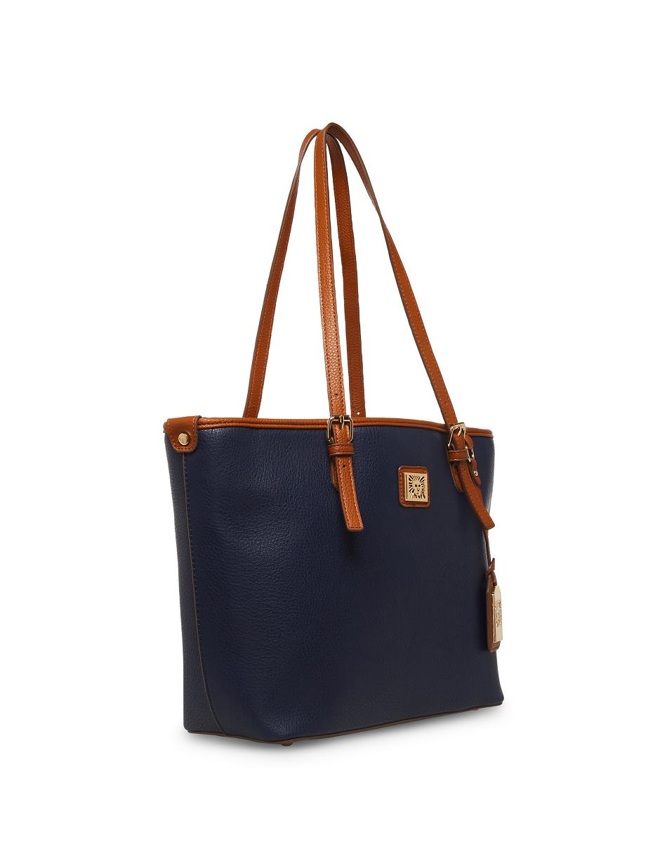 Blue Anne Klein Perfect Lion Logo Tote Bags | XNZGW13358