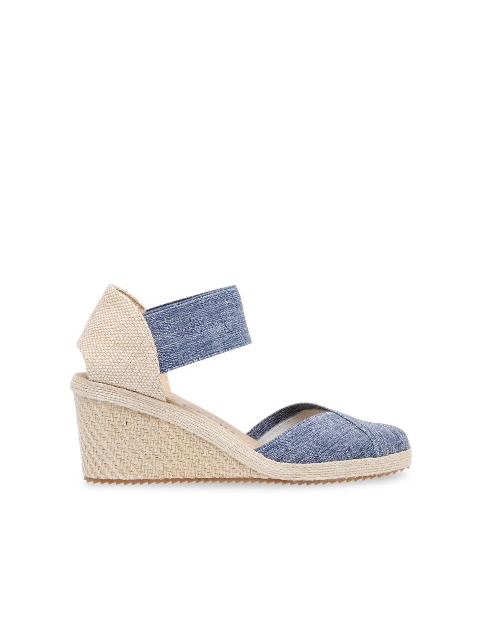 Blue Anne Klein Zoey Round Toe Espadrille Wedges Sandals | BNZSO14103