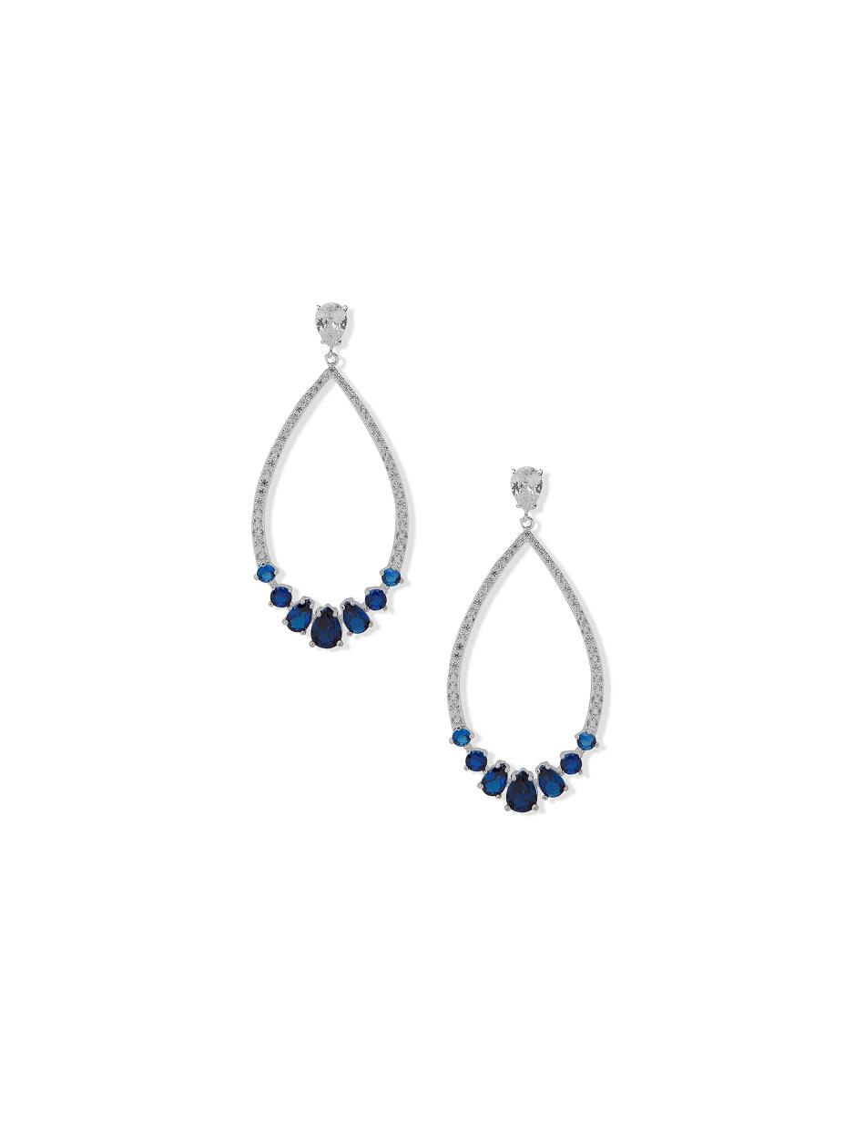 Blue / Silver Anne Klein Drop Post Sapphire Pierced Earrings | MNZHR74254