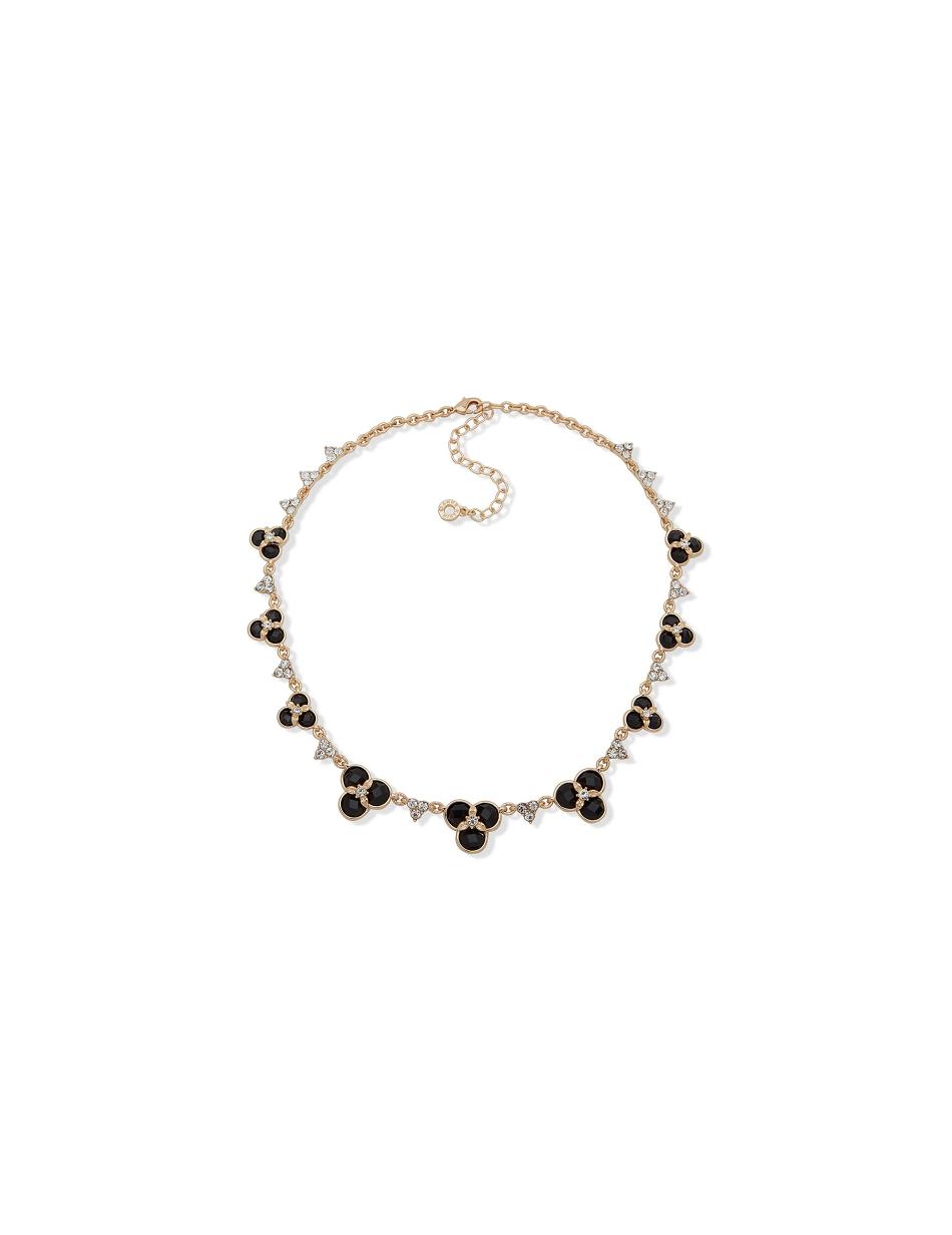 Flower / Gold Anne Klein Flower Collar Crystal Necklace | NZNEJ70829