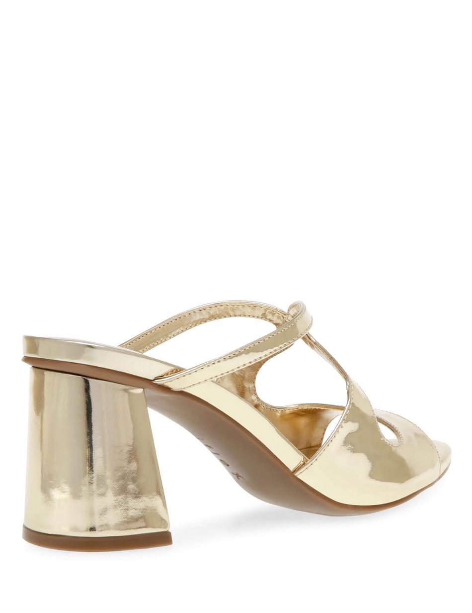 Gold Anne Klein Aida Dress Sandal Heels | NZDYB33760