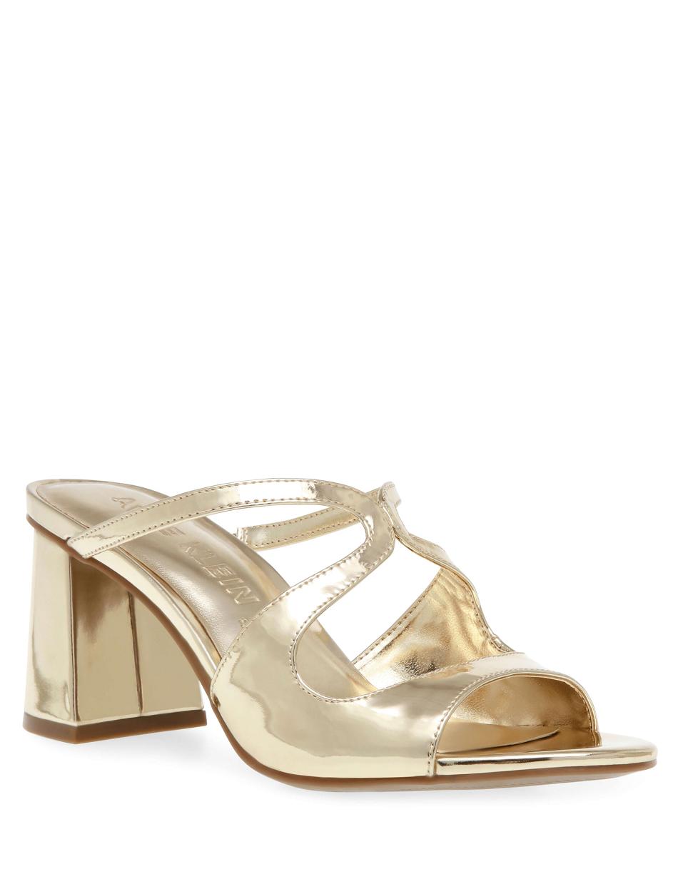 Gold Anne Klein Aida Dress Sandal Heels | NZDYB33760