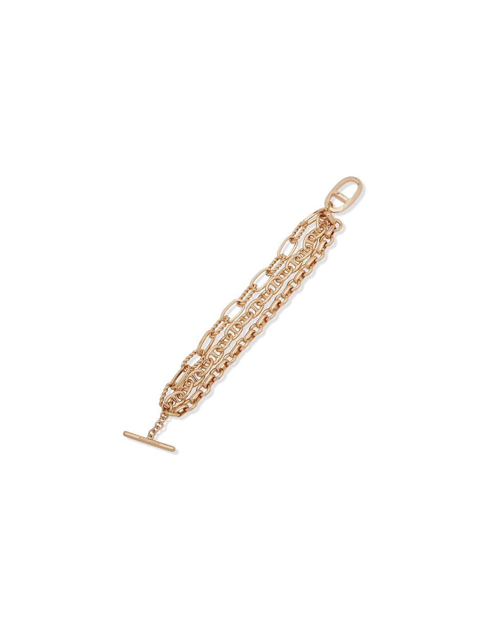 Gold Anne Klein Chain Link Flex Bracelet | DNZVO38502