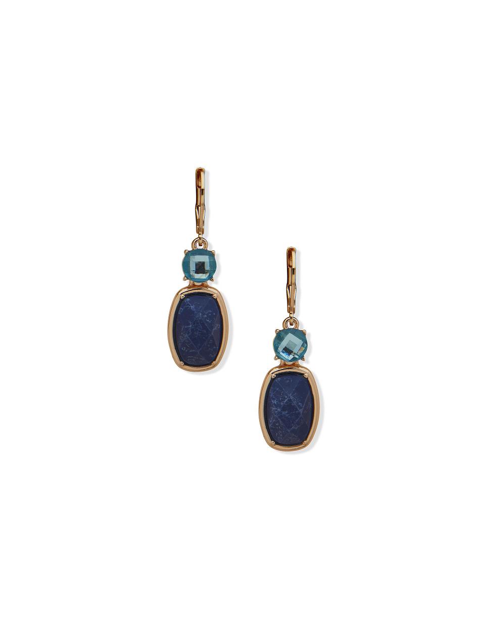 Gold Anne Klein Doublet Levback Drop Earrings | NZDYB97894