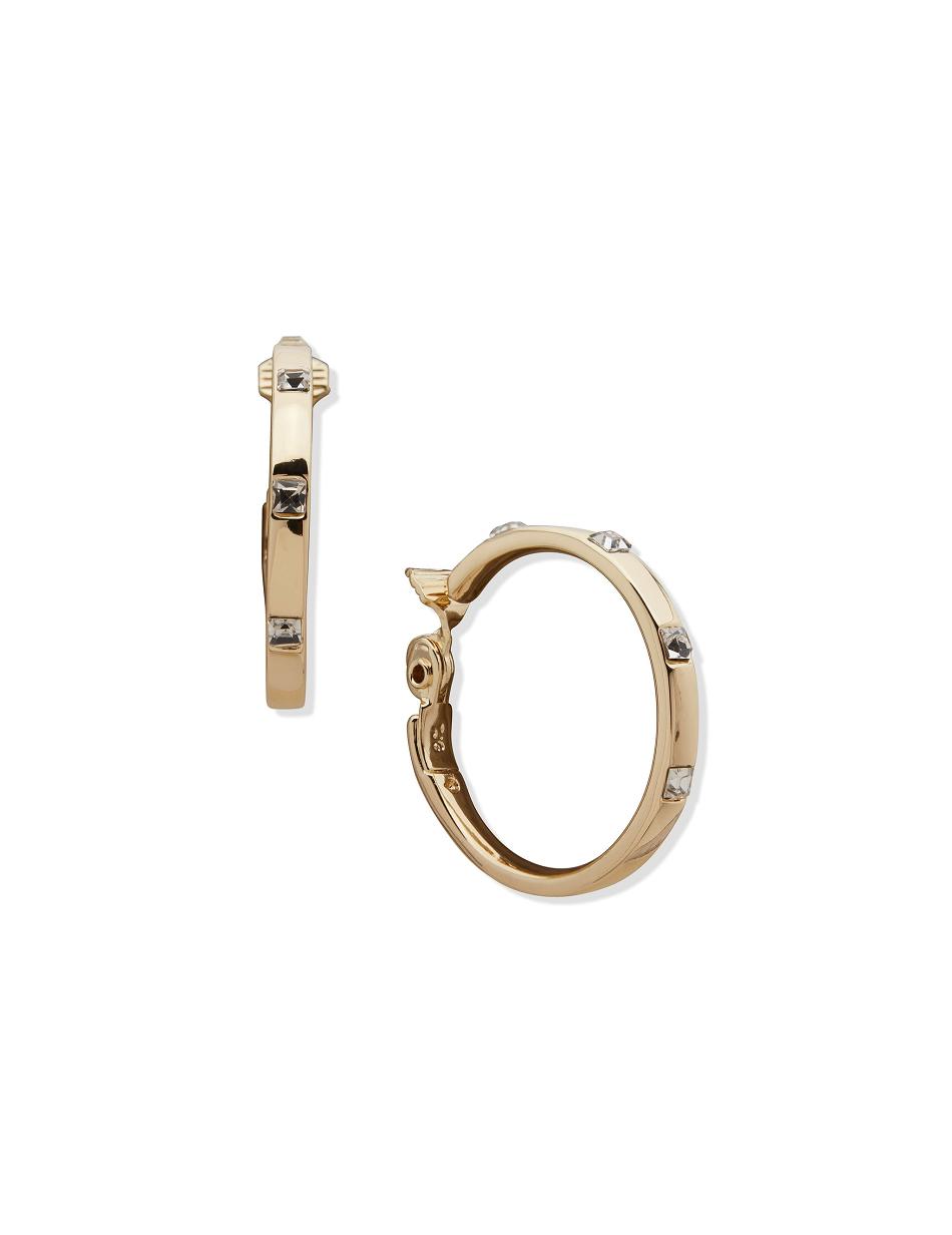 Gold Anne Klein Gold-Tone 38mm Hoop Clip Earrings | SNZNY99994