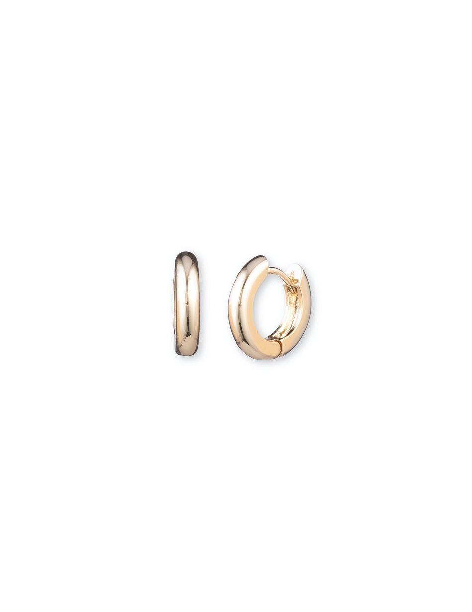 Gold Anne Klein Gold-Tone Huggie Hoop Earrings | LNZSX73797