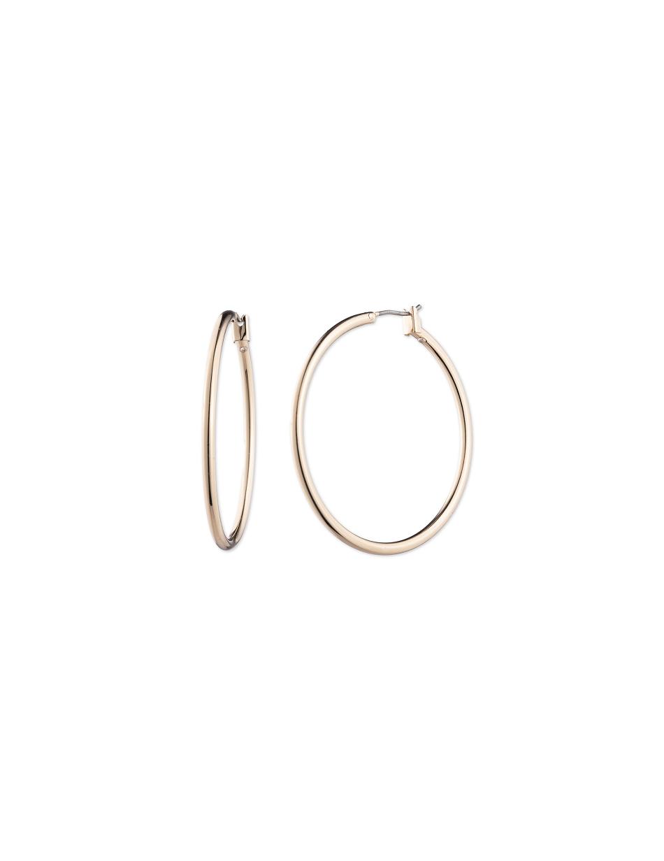 Gold Anne Klein Large Gold-Tone Hoop Earrings | NZEGJ93418