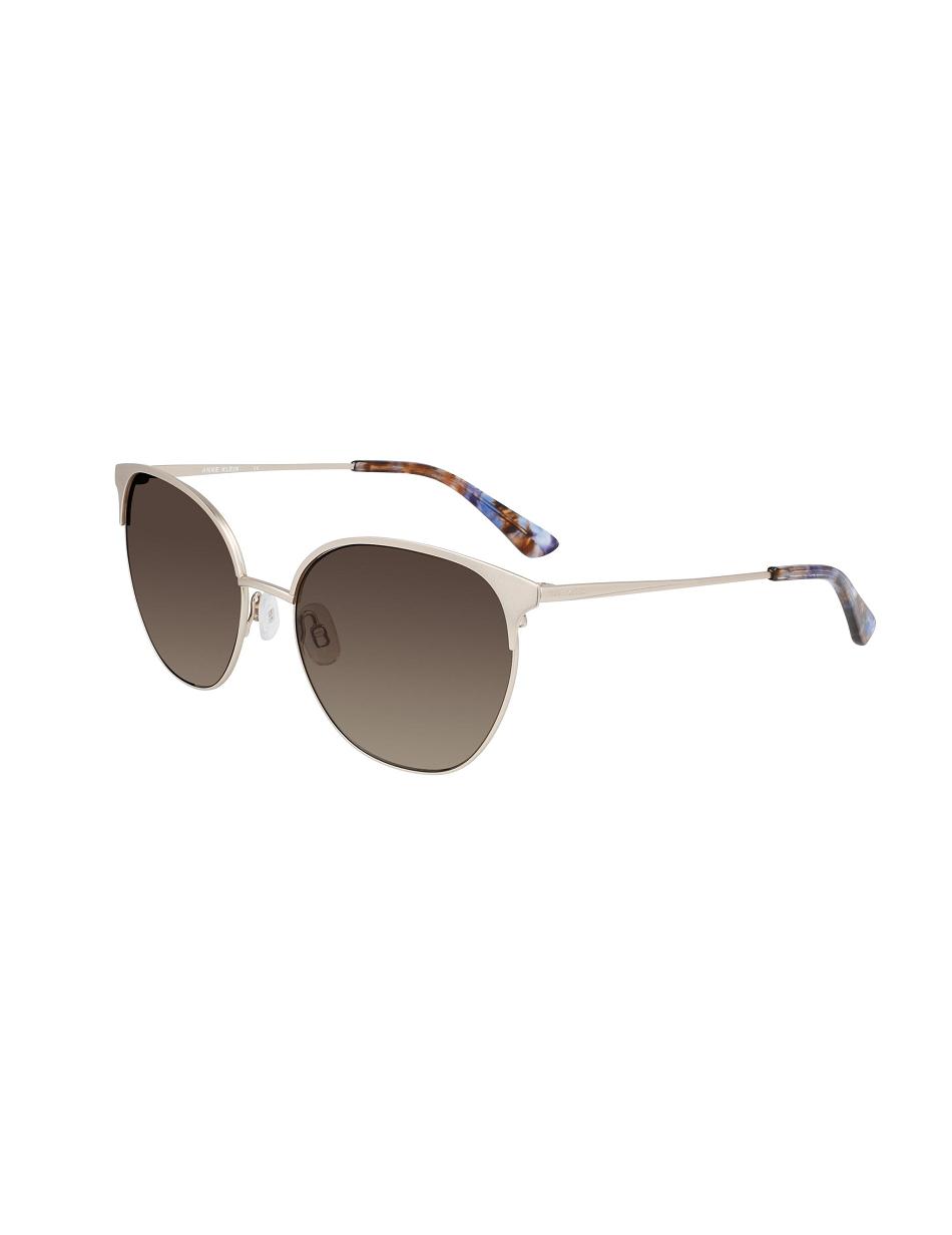 Gold Anne Klein Metal Sunglasses Round | XNZGW24641