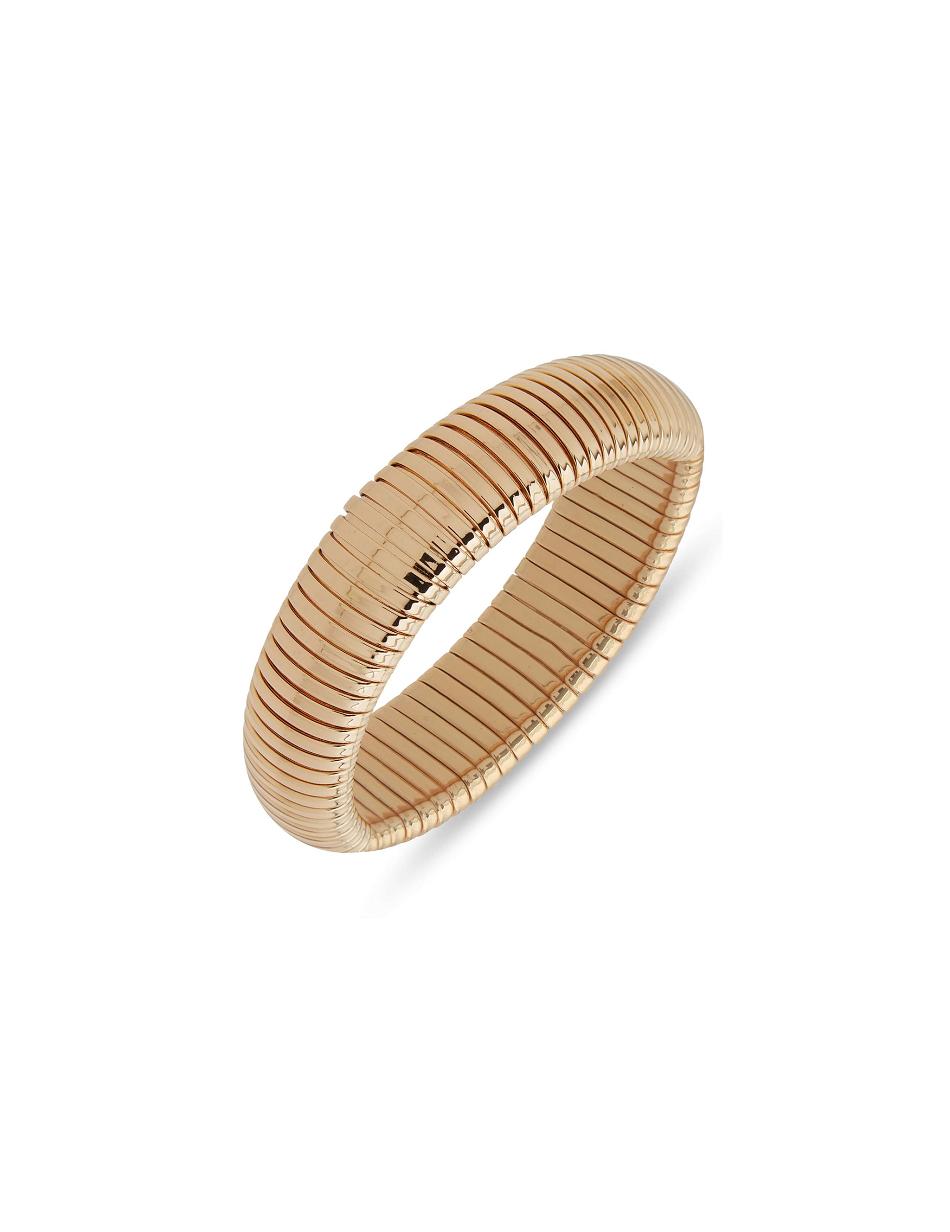 Gold Anne Klein Omega Stretch Bracelet | UNZTG54268