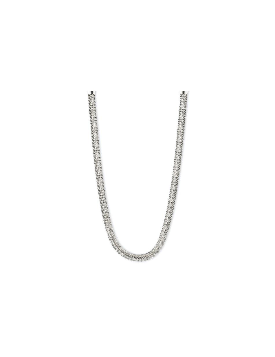 Gold / Silver Anne Klein Herringbone Chain Necklace | UNZND23148