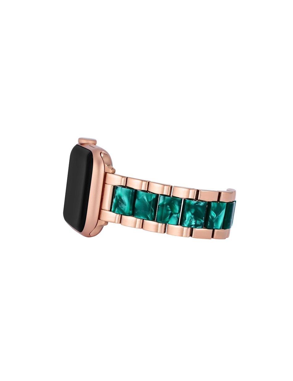 Green / Rose / Gold Anne Klein Marbleized Resin Bracelet Band Apple Watch Accessories | MNZHR37026