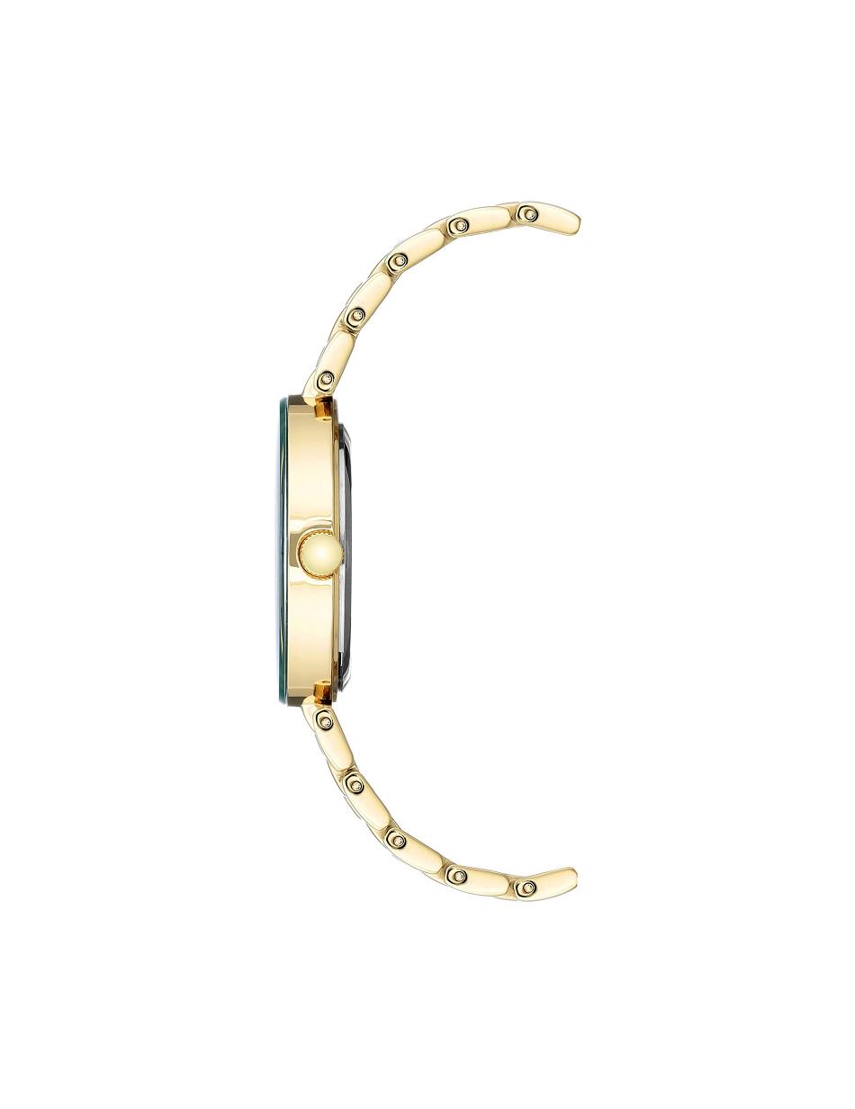 Green / gold Anne Klein Dial Bracelet Watch Diamond | FNZHY60435