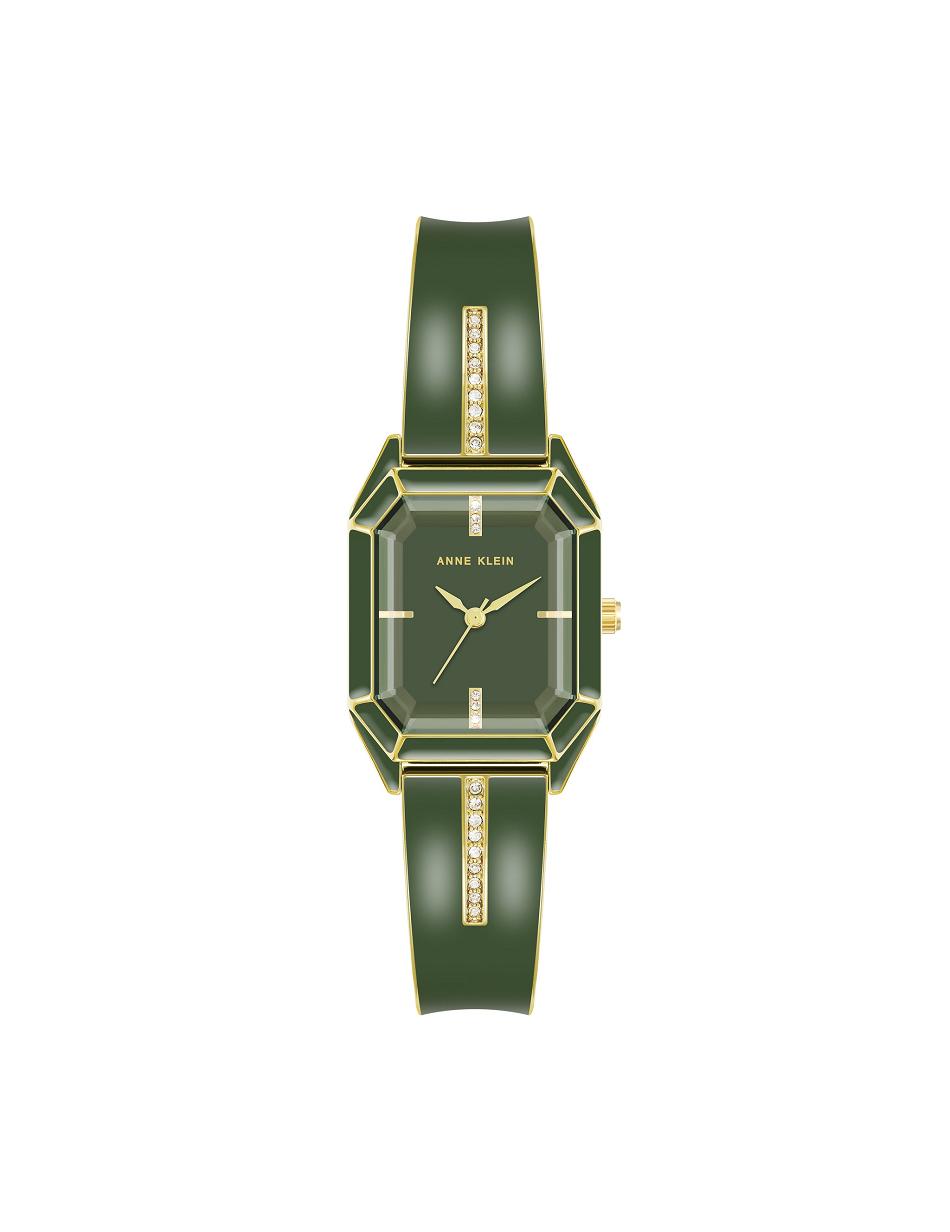 Green / gold Anne Klein Elegant Bangle Bracelet Watch Metals | SNZVO88685