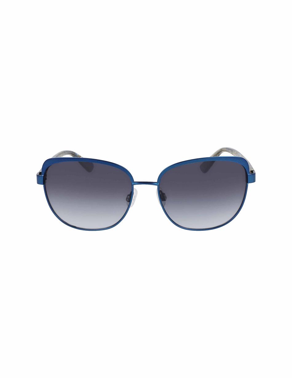 Navy Anne Klein Uplifting Square Sunglasses Average Size | DNZVO52485