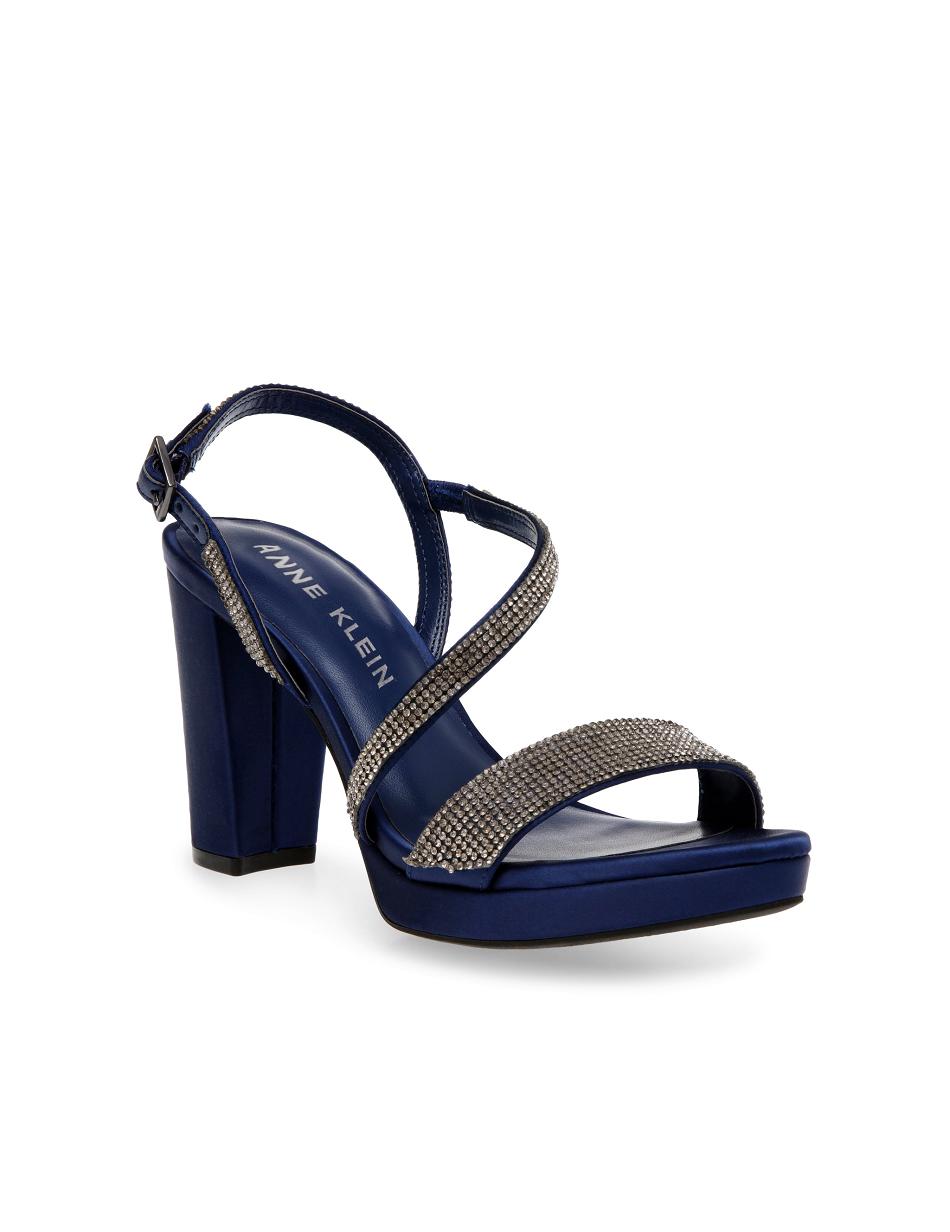 Navy Anne Klein Veil Dress Sandals | NZIIZ67172