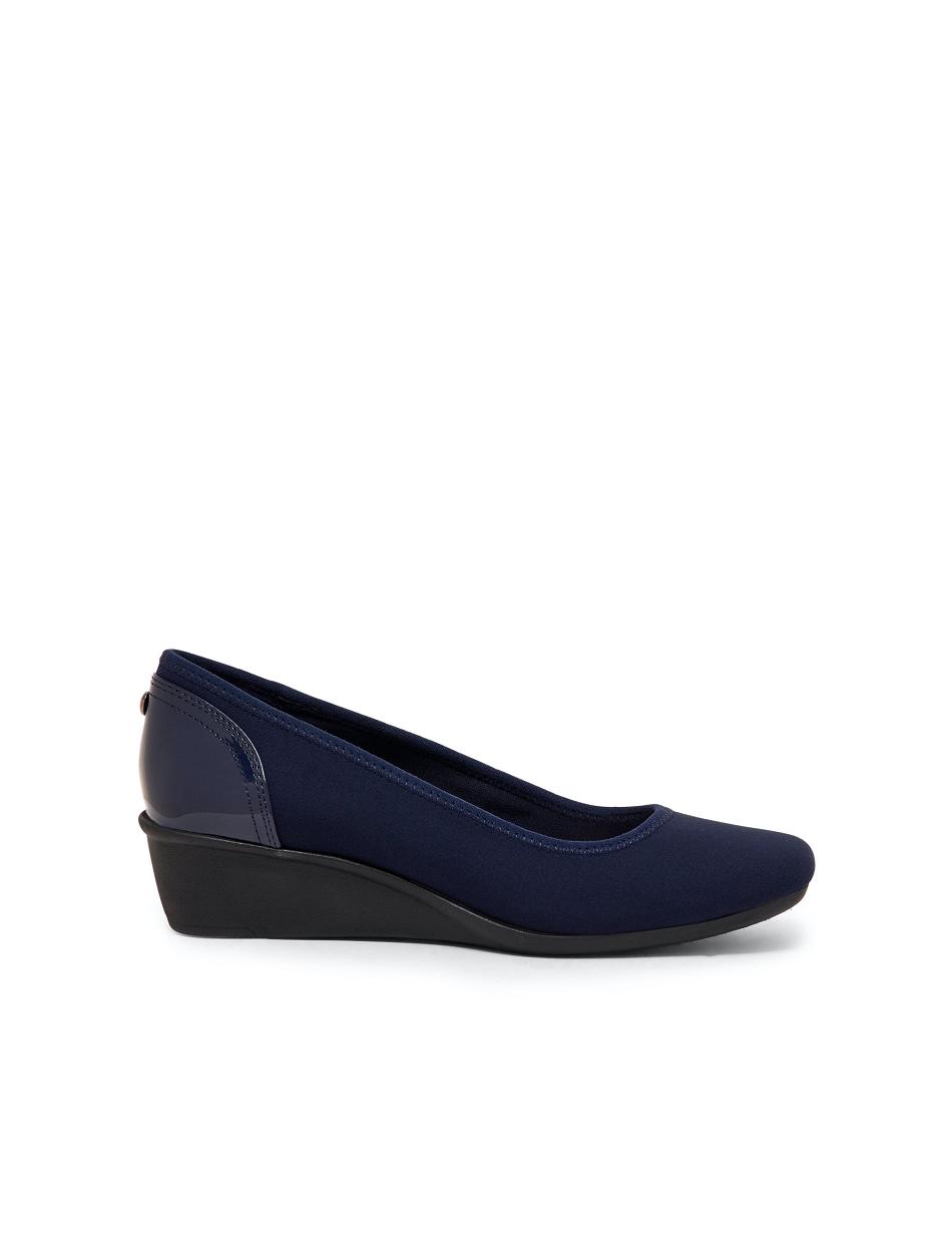 Navy Anne Klein Wisher Wedge Heels | GNZEC93426