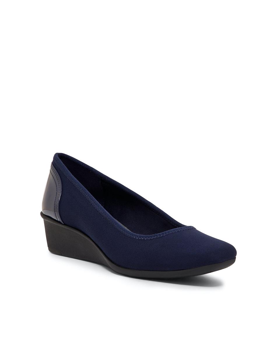 Navy Anne Klein Wisher Wedge Heels | GNZEC93426