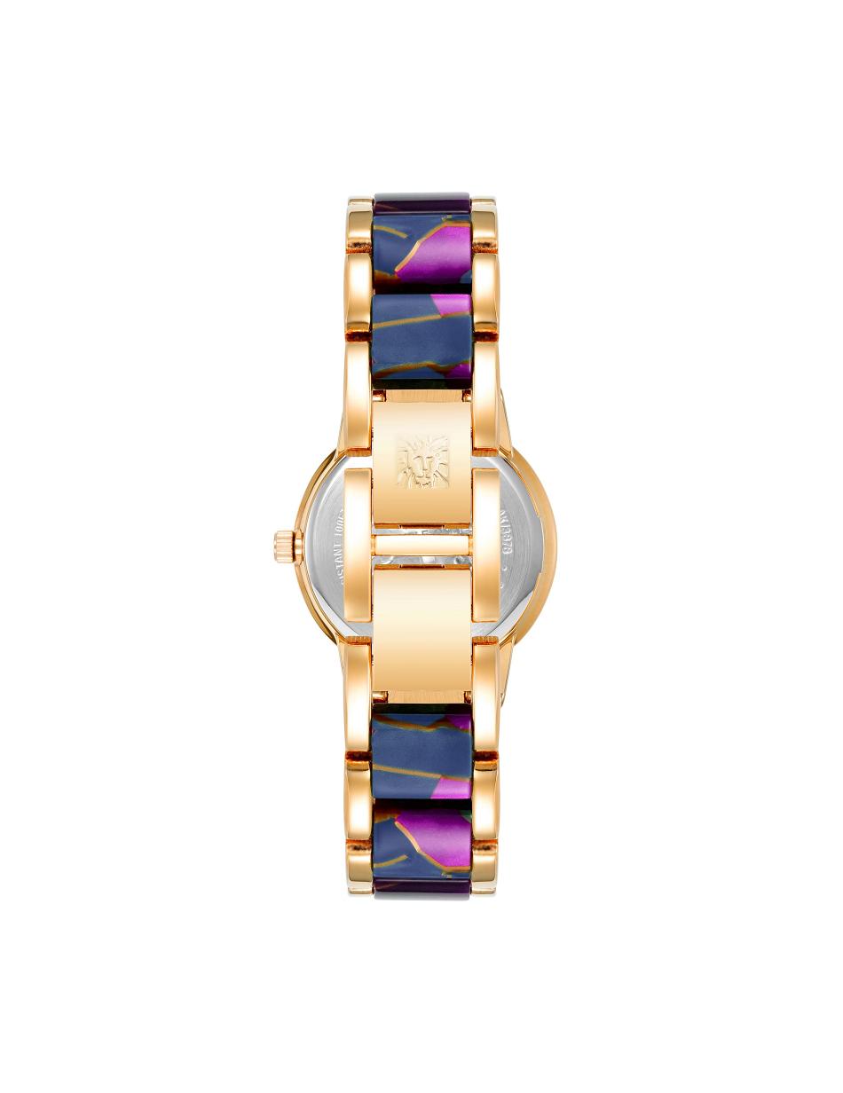 Navy / Purple Anne Klein Resin Link Bracelet Watch Metals | GNZUC42464