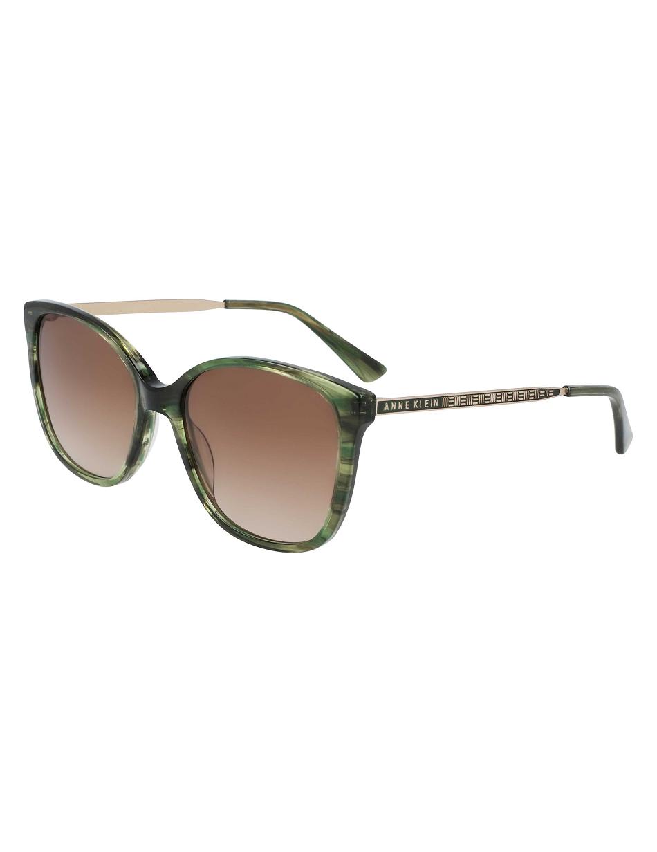 Olive Anne Klein Horn Classic Square Sunglasses Oversized | GNZUC22755