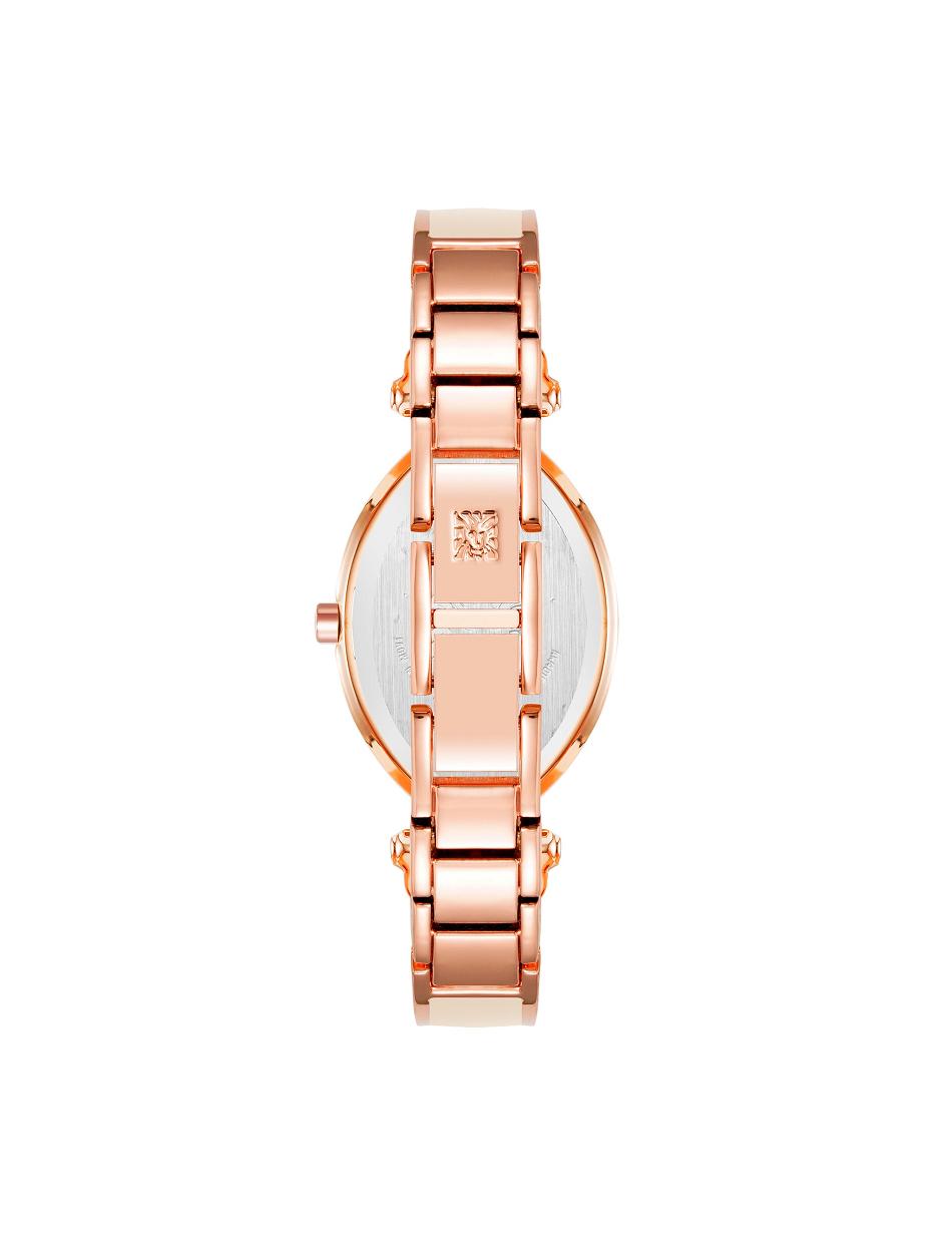 Pink Anne Klein Accented Oval Bangle Watch Diamond | XNZGW89731