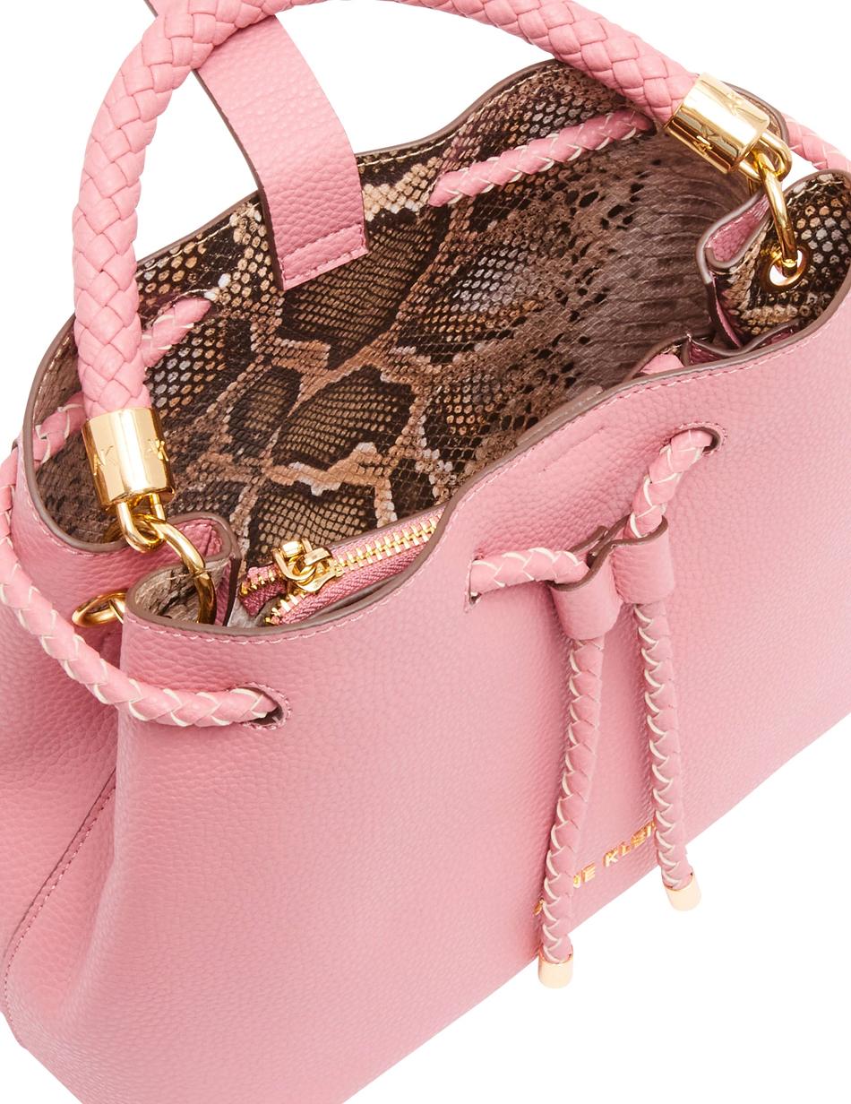 Pink Anne Klein Braided Handle Satchels | TNZWZ61370