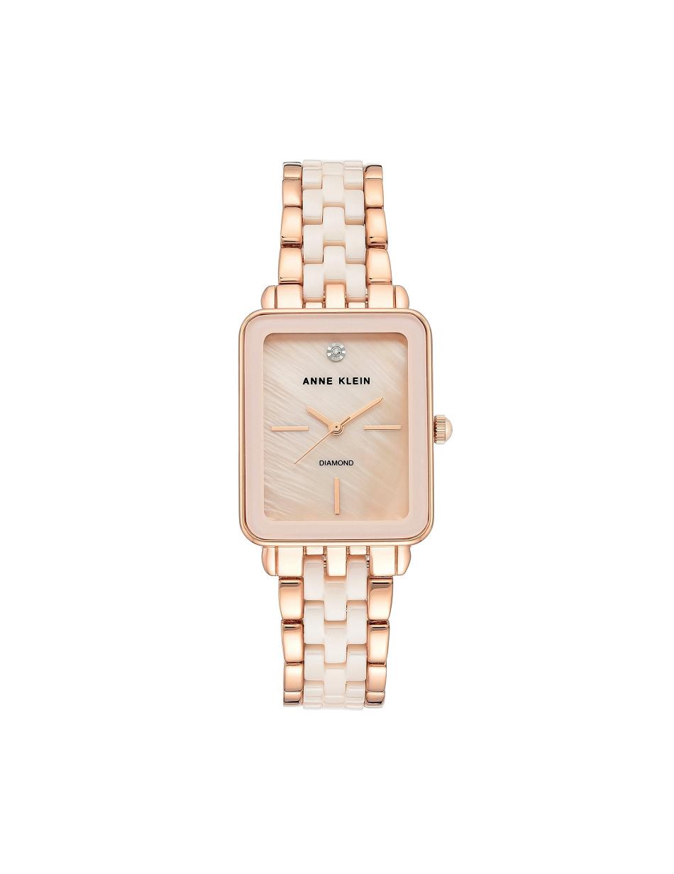 Pink Anne Klein Ceramic Diamond Dial Watch Best Sellers | NZXMI32150