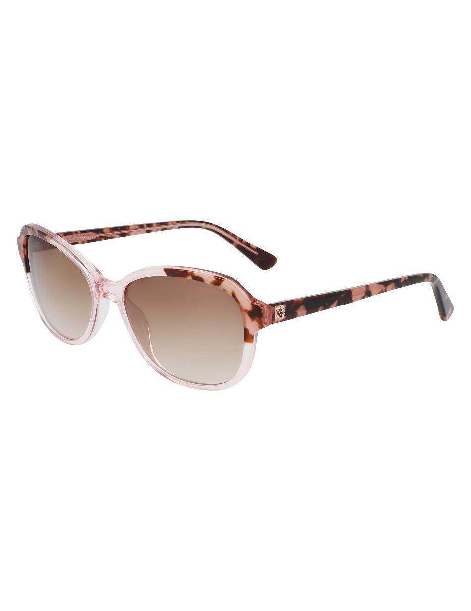 Pink Anne Klein Crystal Oval Sunglasses Round | ENZHC11797