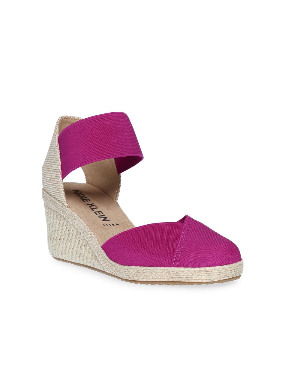 Pink Anne Klein Zoey Round Toe Espadrilles Wedges | ZNZNQ95950