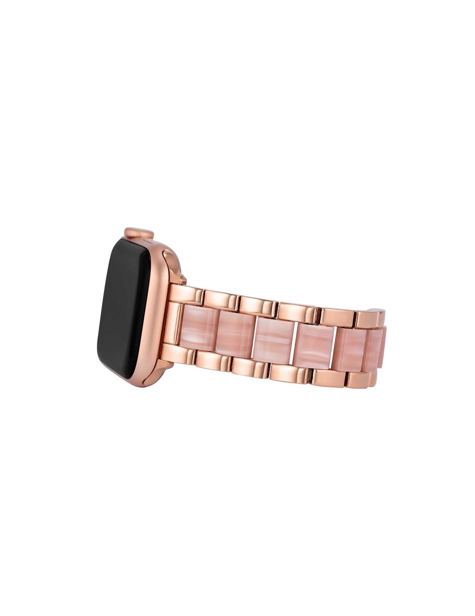 Pink / Rose / Gold Anne Klein Marbleized Resin Bracelet Band Apple Watch Accessories | NZJBT99823