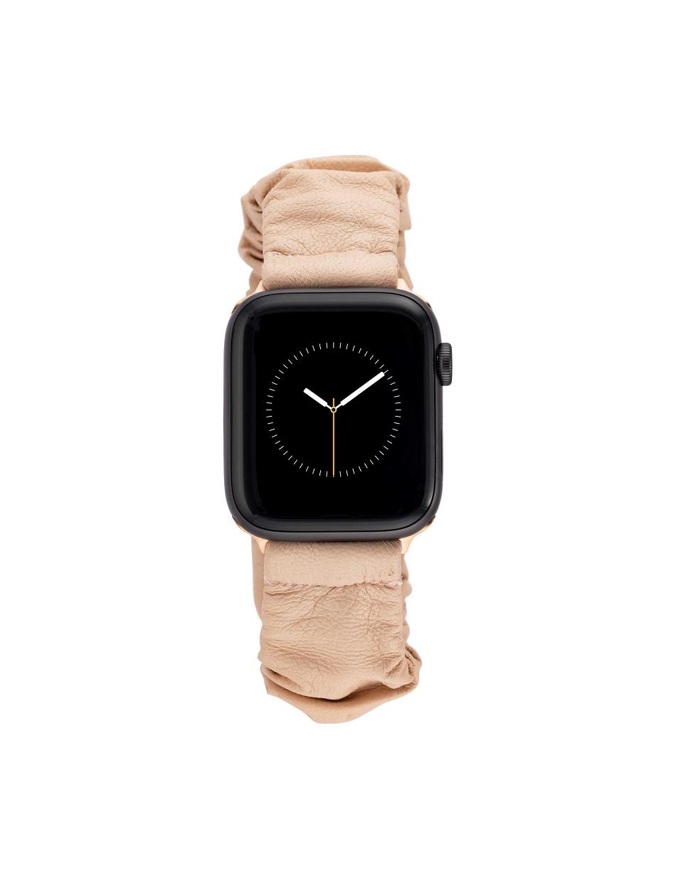 Pink / Rose / Gold Anne Klein Scrunchie Elastic Band for Apple Watch® Leather | NZJKU35304