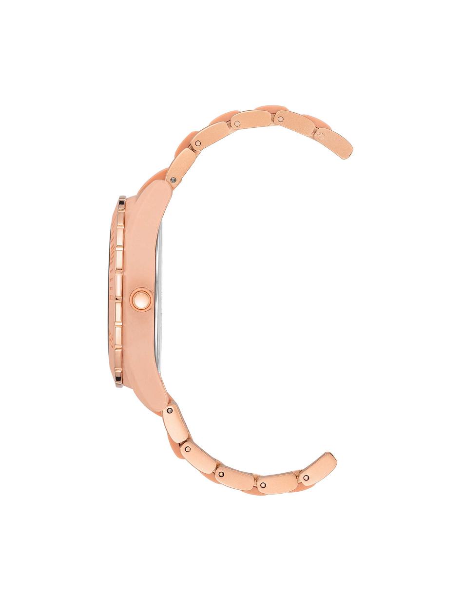 Pink / Rose / Gold Anne Klein Solar Recycled Ocean Plastic Bracelet Watch Considered | NZJVR85422