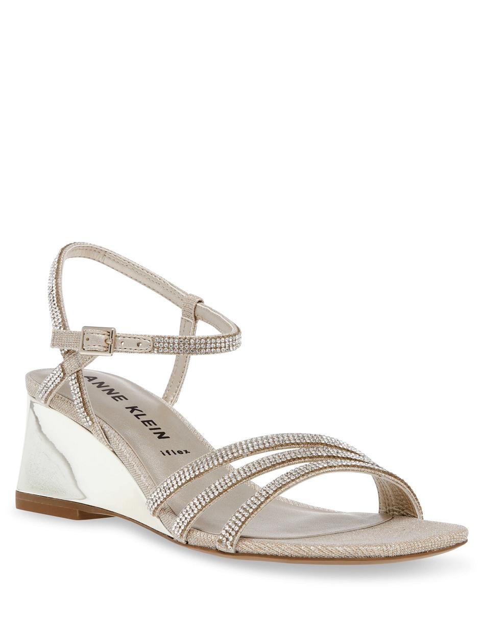 Platinum Anne Klein Genie Dresss Wedges | GNZUC35545