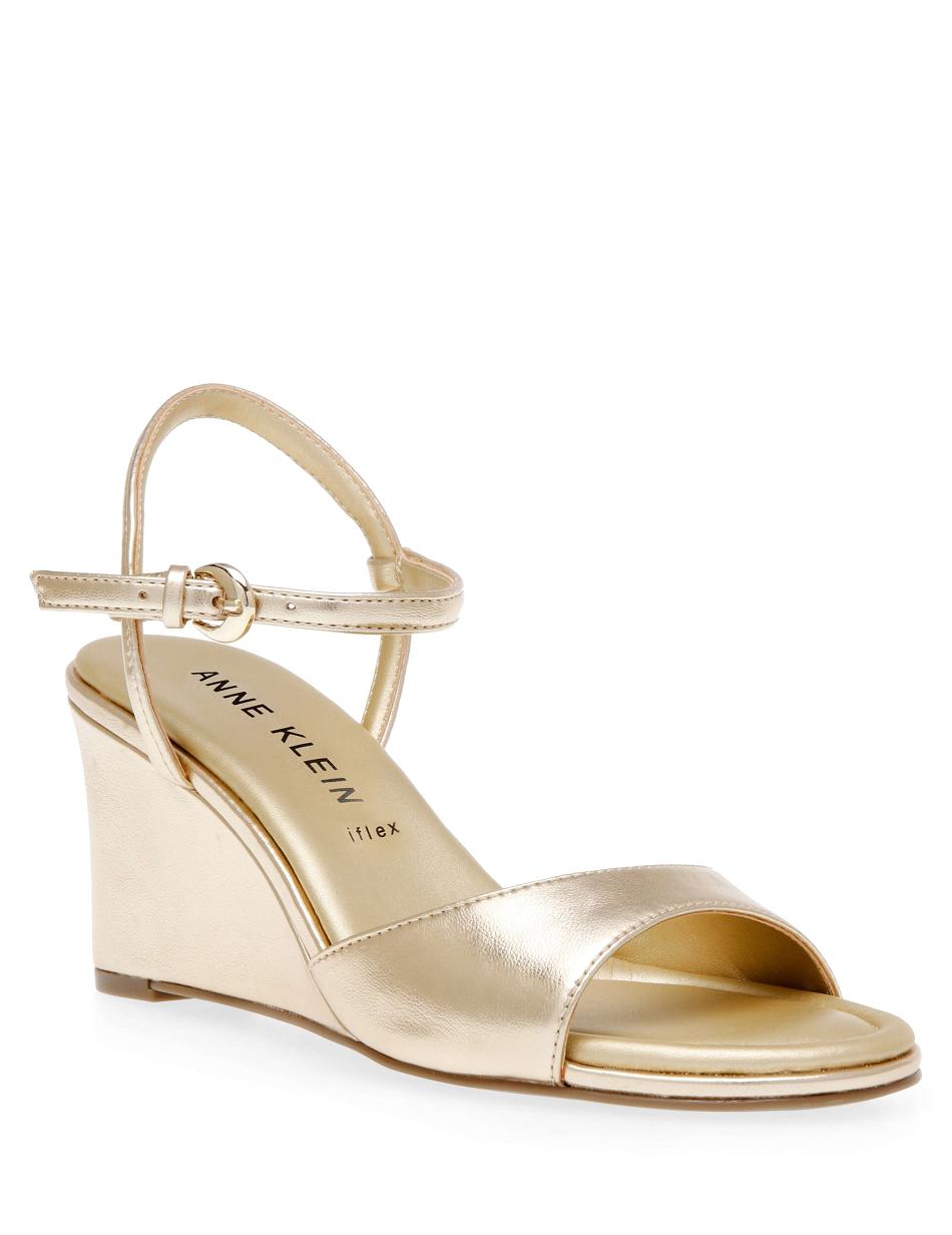 Platinum Anne Klein Sydnie Wedges | NZDFL44956