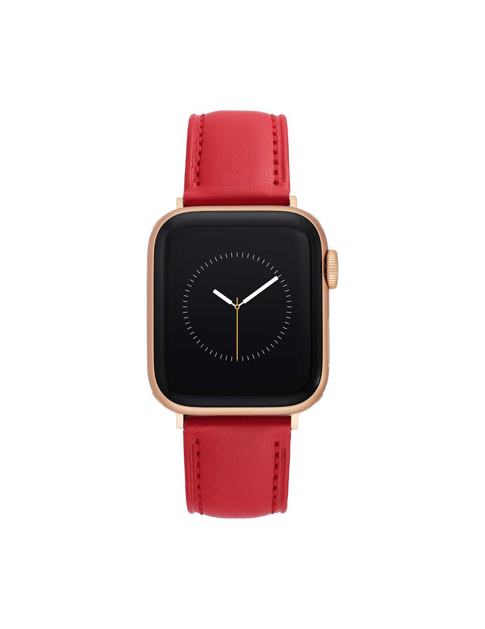 Red / Rose / Gold Anne Klein Apple Peel Leather Band for Apple Watch® Considered | NZJBT52678