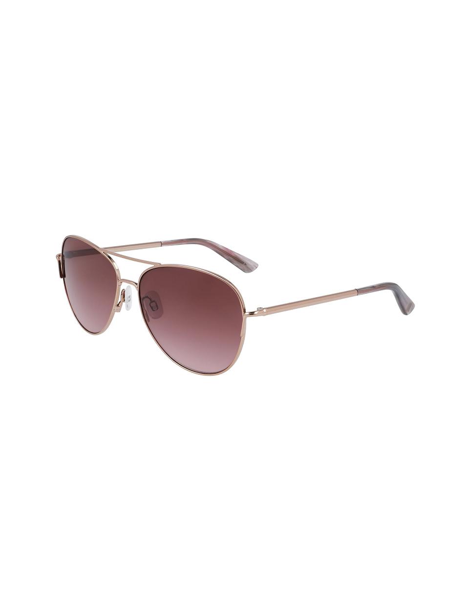 Rose / Gold Anne Klein Classic Sunglasses Aviator | NZNEJ87885