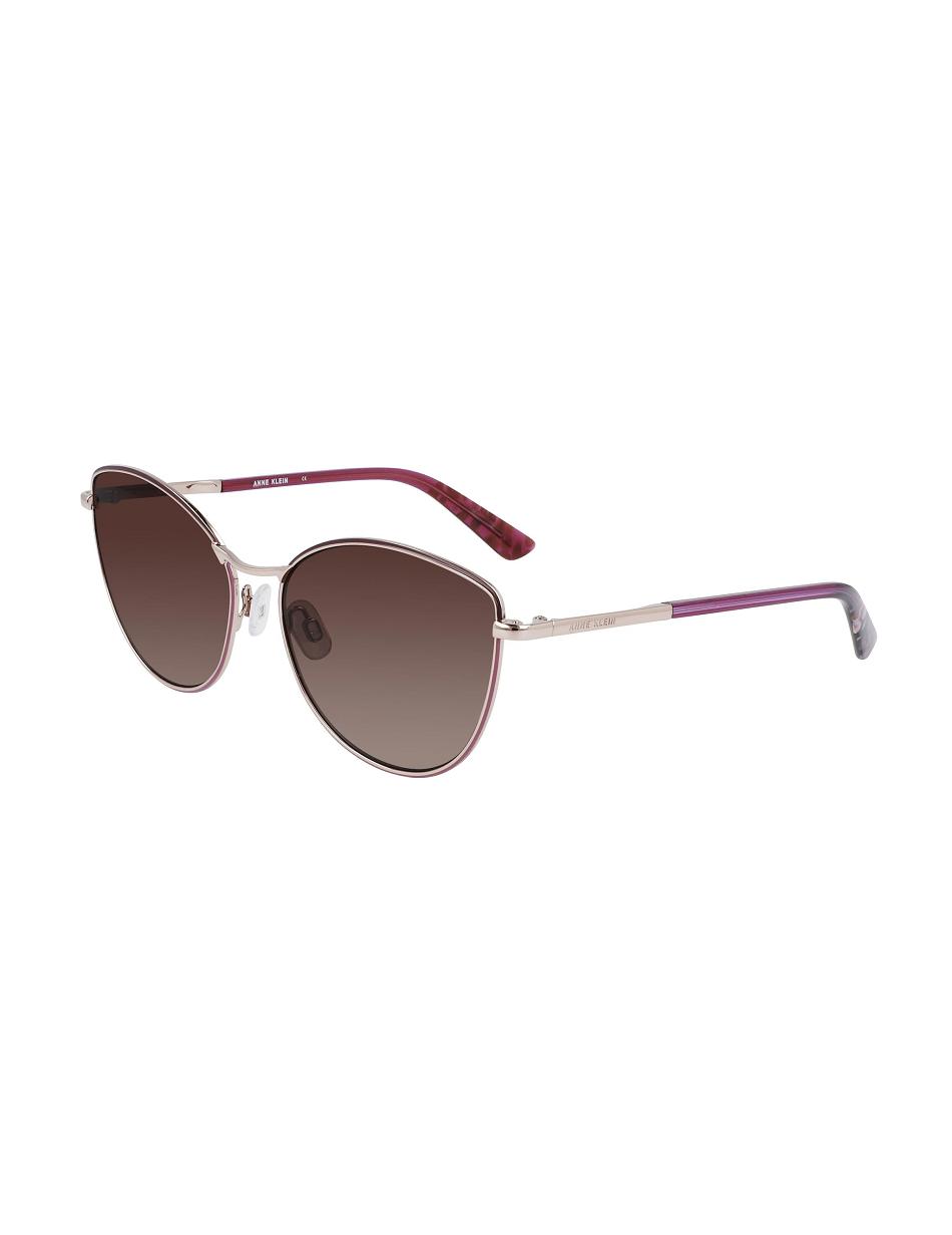 Rose / Gold Anne Klein Metal Cat-eye Sunglasses Oversized | NZDFL19591