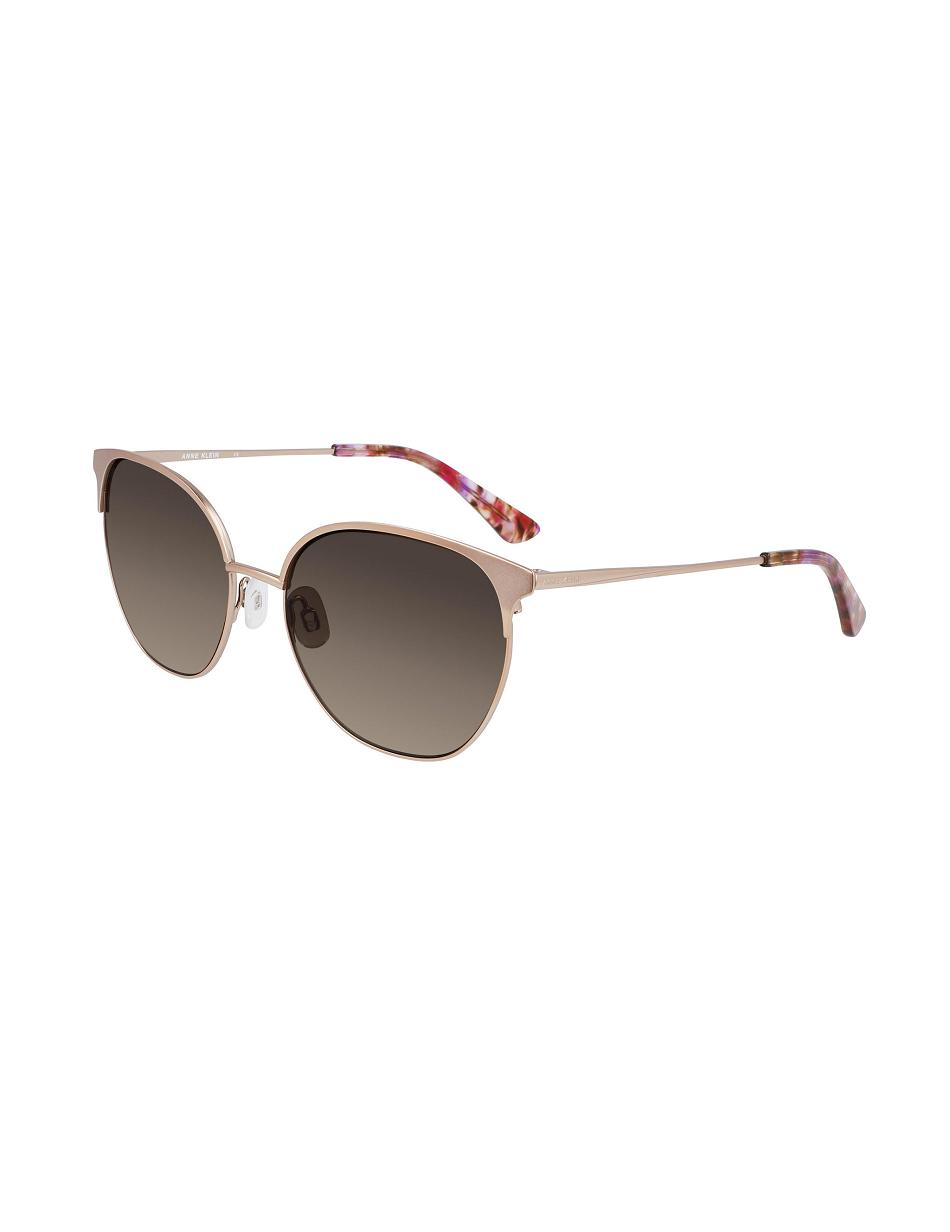 Rose / Gold Anne Klein Metal Sunglasses Round | DNZKV20334