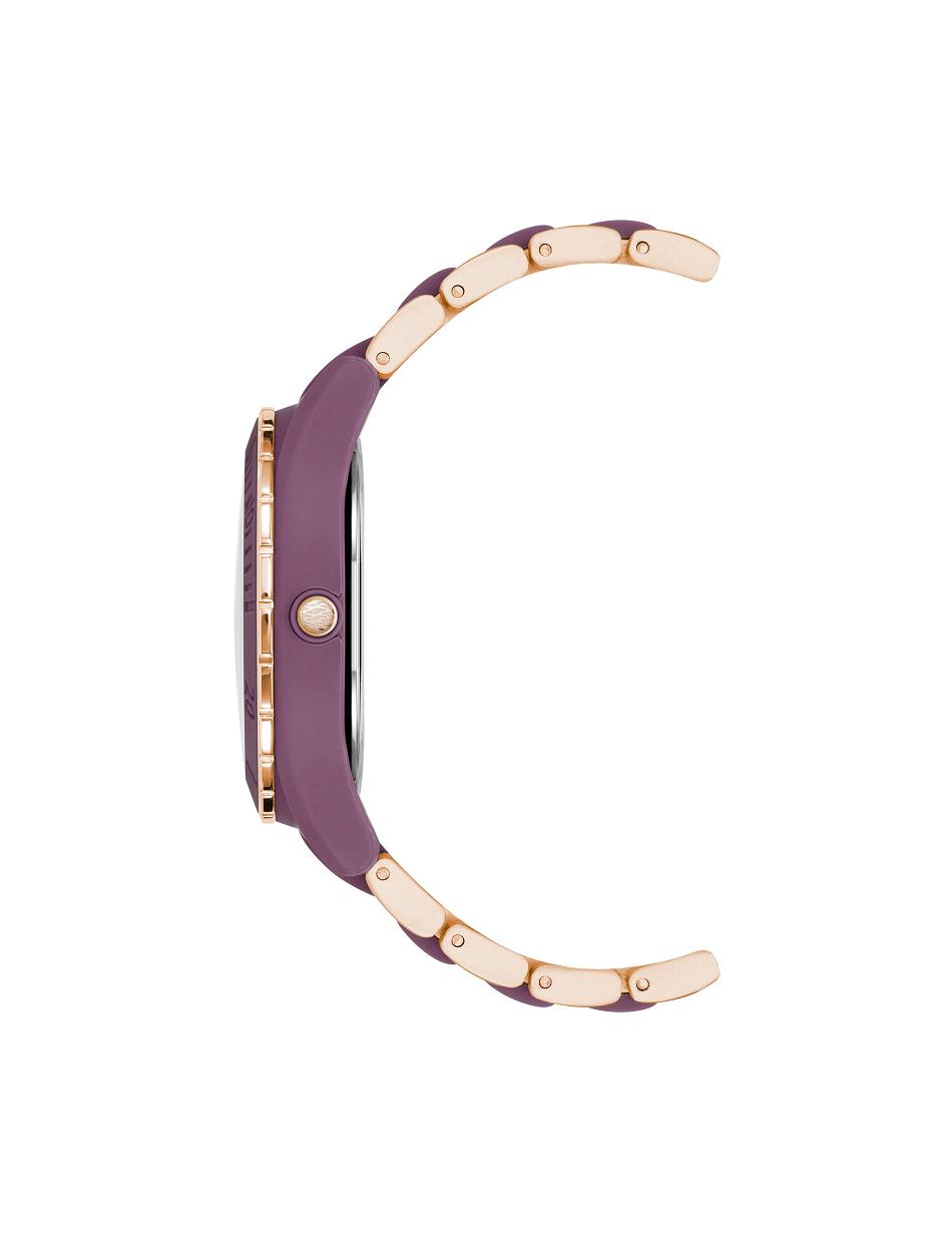 Rose / Gold / Purple Anne Klein Considered Solar Recycled Bracelet Ocean Plastic Watches | PNZER30077