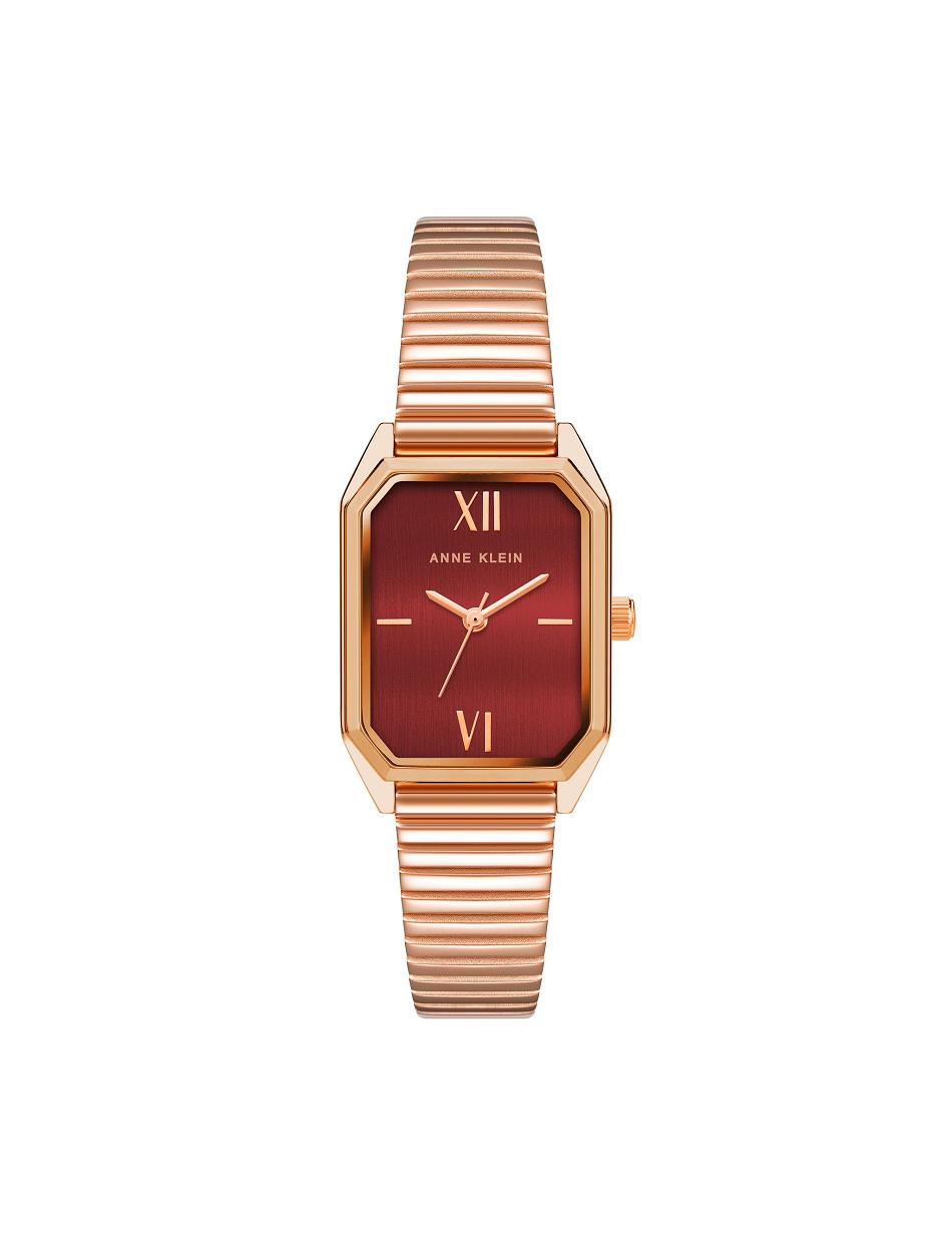 Rose / Gold / Red Anne Klein Iconic Octagonal Case Bracelet Watch Metals | PNZER21502