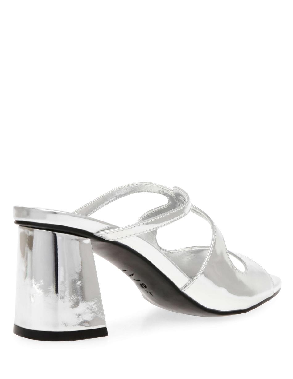 Silver Anne Klein Aida Dress Sandal Heels | NZDYB14593