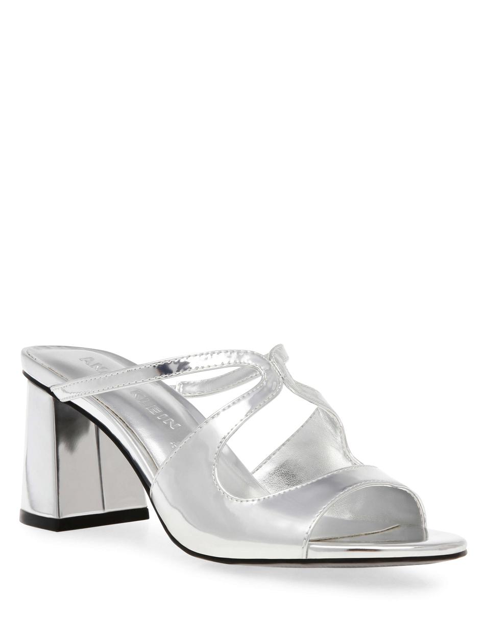 Silver Anne Klein Aida Dress Sandal Heels | NZDYB14593