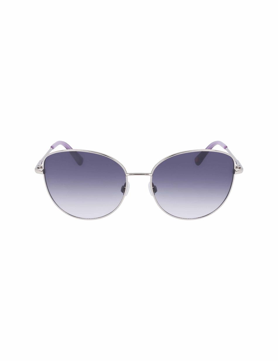 Silver Anne Klein Trendy Sunglasses Round | NZICD79016