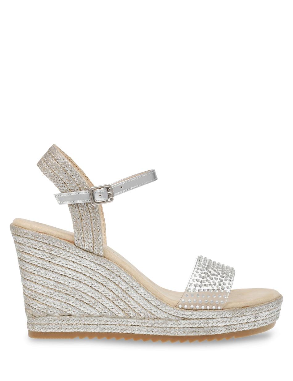 Silver Anne Klein Wylie Crystal Wedges | SNZVO55757