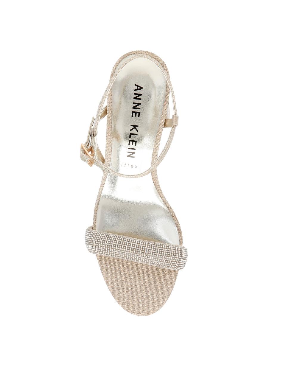 Silver / Gold Anne Klein Adaline Dress Sandals | UNZTG76321