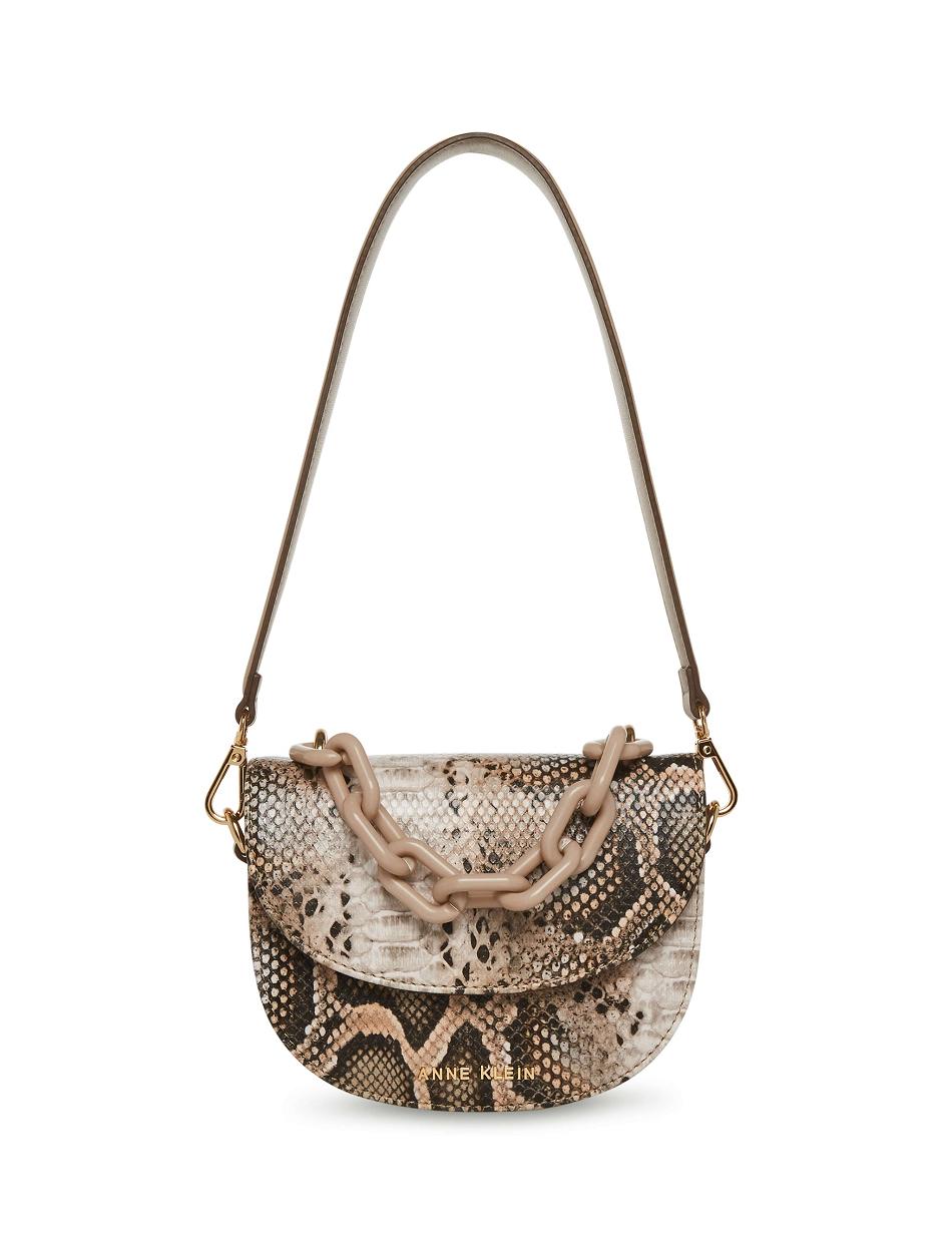 Erideno Crossbody Bags for Women Snake Print Crossbody Purse Chain