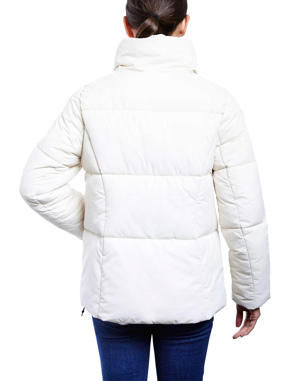 White Anne Klein Consider It Short Puffer Jacket Outerwear | YNZGT38434