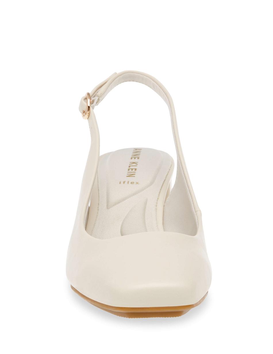 White Anne Klein Lizette Sling Back Pump Heels | NZEGJ99090